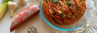 Чесночно-мясная коврига