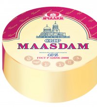 Изображение Сыр полутвердый «Маасдам», 45% (Ичалковский)