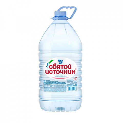 Вода «Святой Источник» негазированная 5 л.