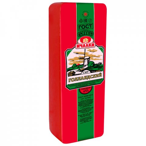 Сыр "Голландский", ТМ "Ичаловский" 45%