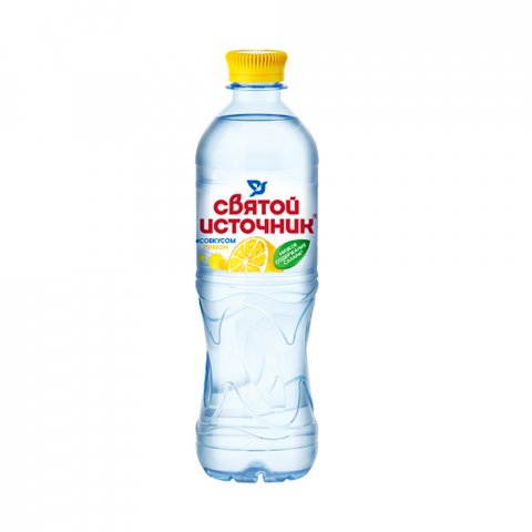Вода «Святой Источник» со вкусом лимон 0.5 л., негаз.